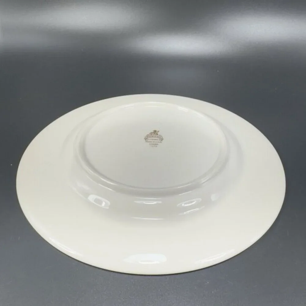 Pickard Fine Porcelain Diana Dish Plate 8in Plates‎ Dishes USA Green Ivory Set2